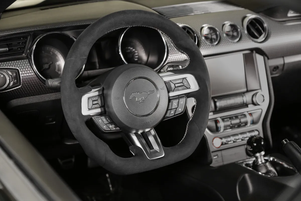 Rekudo 20152017 Ford Mustang Alcantara Wrapped Steering Wheel RBO